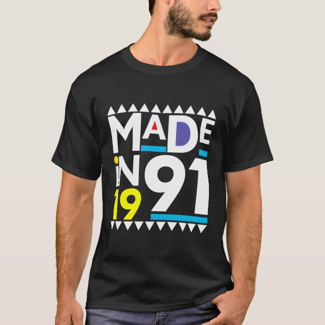 Camiseta Feito Em 1991 (Frente)