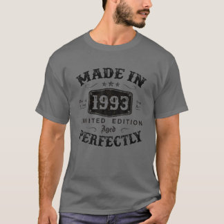 Camiseta Feito Em 1993, Com 30 Anos De aniversário de 30 an