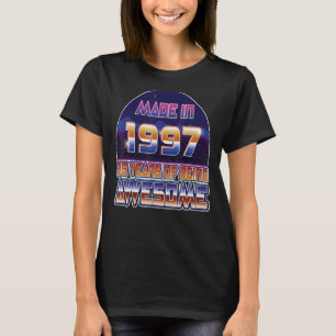 Camiseta Feito Em 1997, 25, Homens E Mulheres, 25 Anos