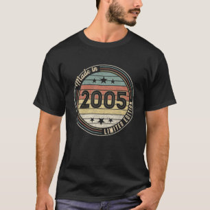 Camiseta Feito Em 2005, Com 17 Anos,