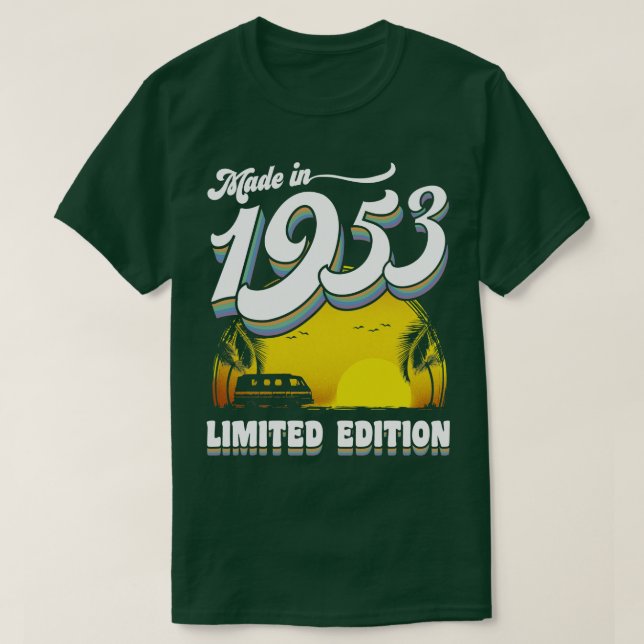 Camiseta Feito em 70 de 1953, Presente de aniversário de 70 (Frente do Design)