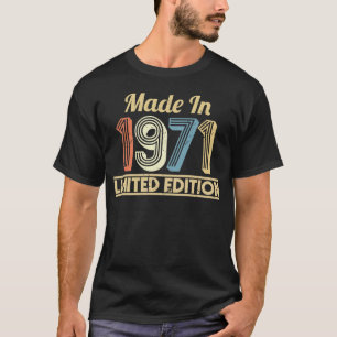 Camiseta Feito Em Abril De 1971, No Bday Vintage 50º Aniver