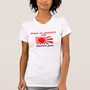 Camiseta Feito em América com japonês parte o t-shirt