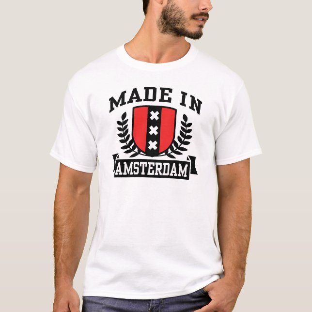 Camiseta Feito Em Amesterdã (Frente)