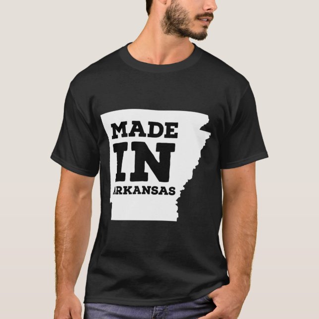 Camiseta Feito Em Arkansas (Frente)