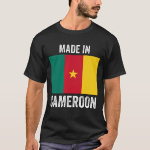 Camiseta Feito em Camarões // Bandeira Nacional do País