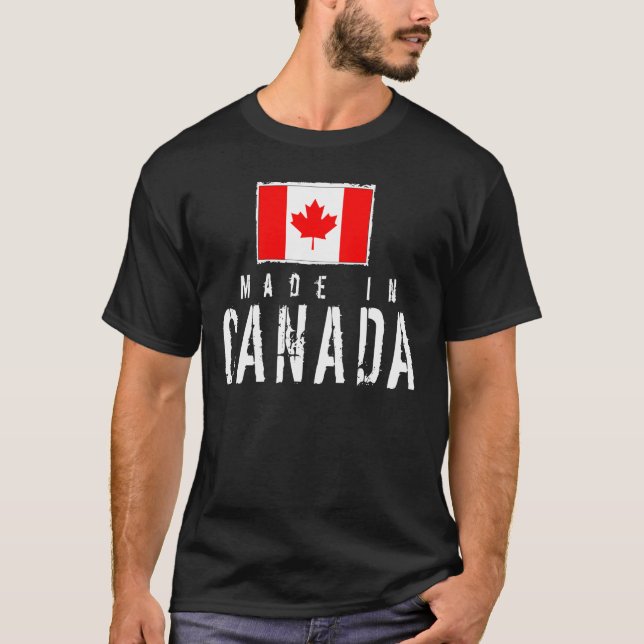 Camiseta Feito em Canadá - obscuridade (Frente)