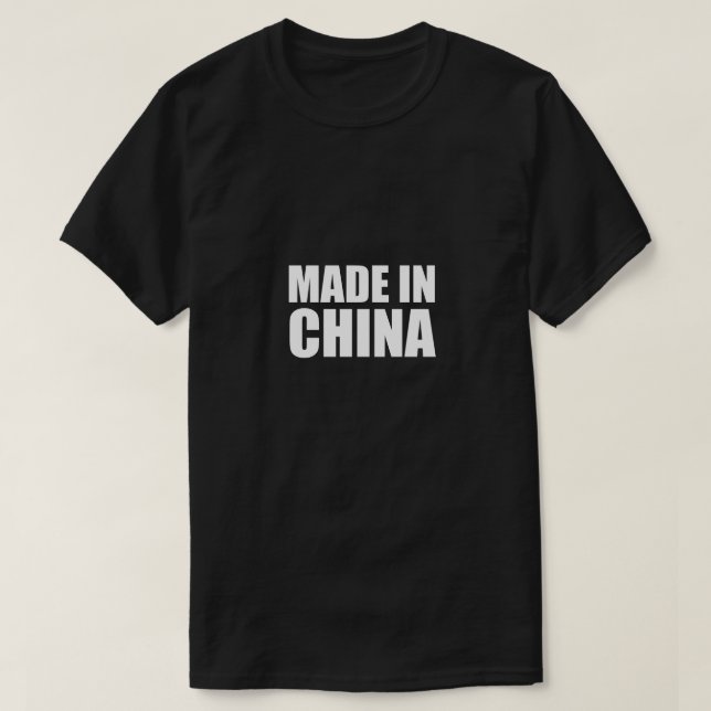 Camiseta Feito em China (Frente do Design)