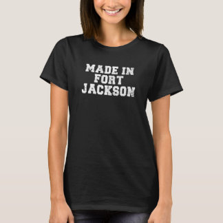 Camiseta Feito em Fort Jackson - Drab de Azeitona Básico