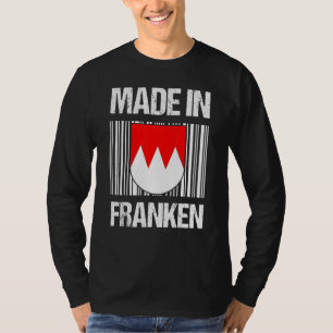 Camiseta Feito Em Franconia Fränksch Casaco De Armas