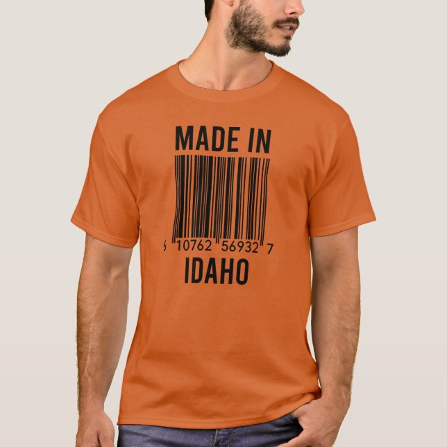Camiseta Feito Em Idaho Oversized (Frente)