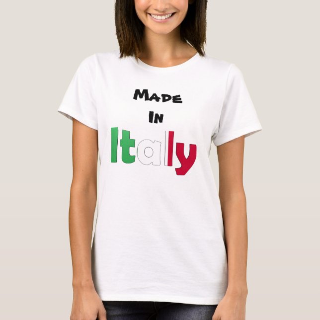 Camiseta Feito em Italia (Frente)
