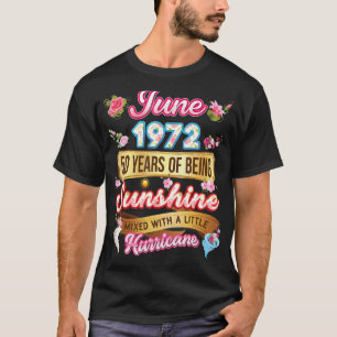 Camiseta Feito Em Junho De 1972, Por 50 Anos, 50 Anos