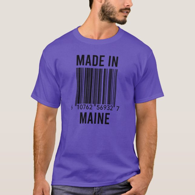 Camiseta Feito Em Maine Oversized (Frente)