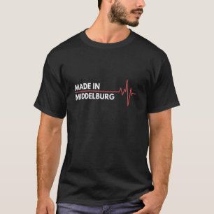 Camiseta Feito Em Middelburg, África Do Sul, Local De Nasci