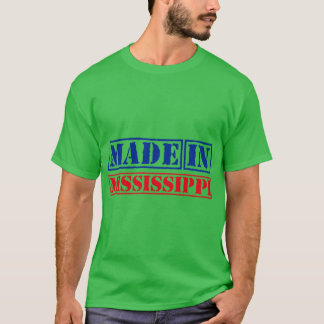 Camiseta Feito em Mississippi Estados Unidos Oversized