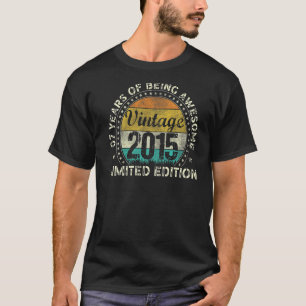 Camiseta Feito Em Nascimento De 7 De 2015, Com 7 Anos