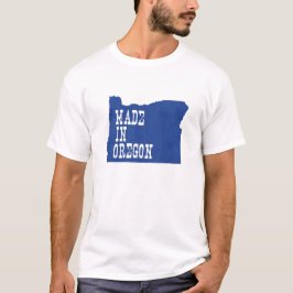 Camiseta Feito em Oregon Orbão, Mapa do Estado de Nasciment