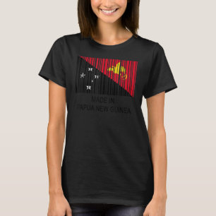 Camiseta Feito em Papua Nova Guiné - Código de Barras