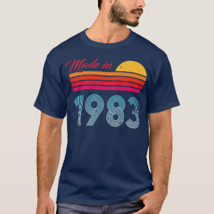 Camiseta Feito em presentes de aniversário de 40 anos de 19