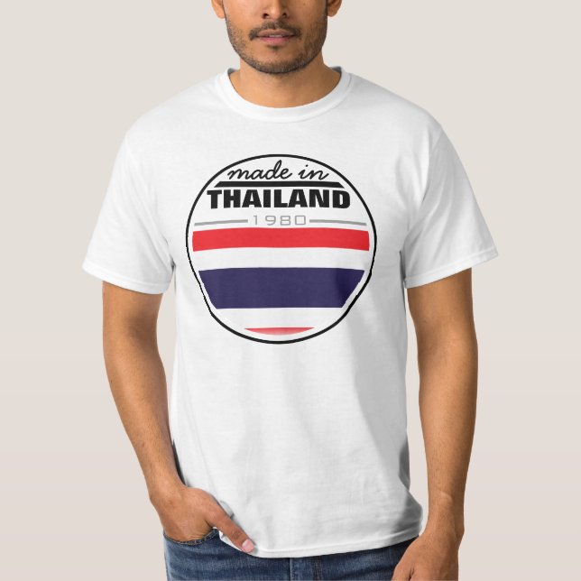 Camiseta Feito… em "Tailândia " (Frente)