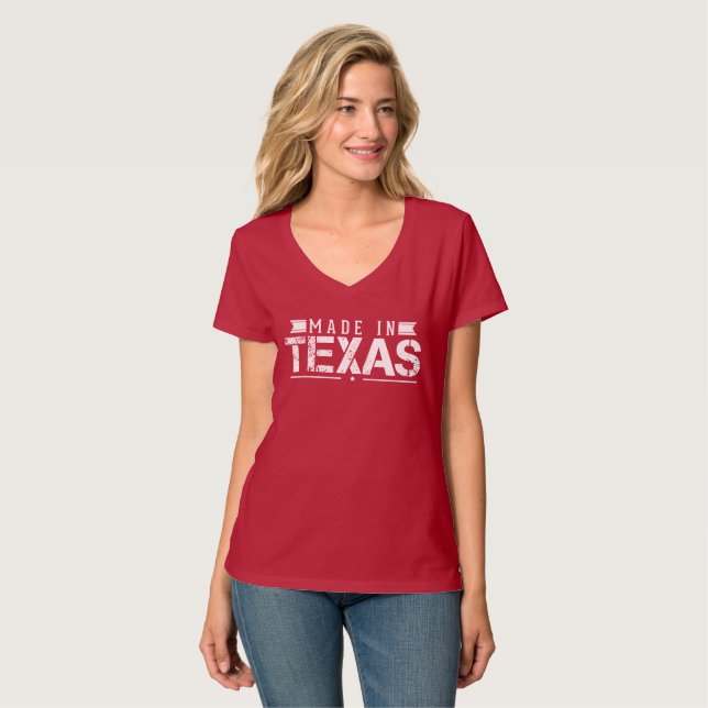 Camiseta "Feito em Texas " (Frente Completa)