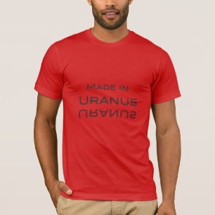 Camiseta Feito em Urano - Feito no Reino Unido