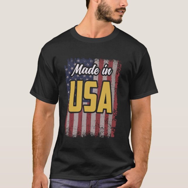 Camiseta Feito EUA América (Frente)