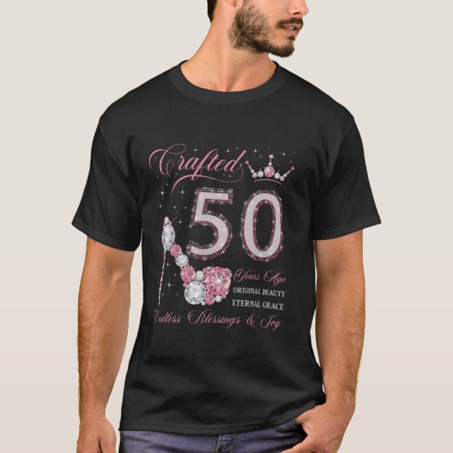 Camiseta Feito Há 50 Anos, Aos 50 Anos, Aos 50 Anos (Frente)