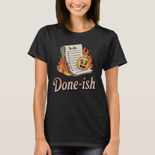 Camiseta Feito-ish Design de Lista de Tarefas Engraçado p