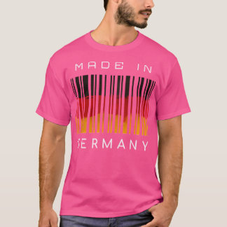 Camiseta Feito na Alemanha - Código de barras Design