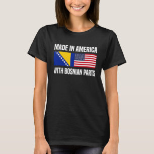 Camiseta Feito na América com Partes Bósnias da América