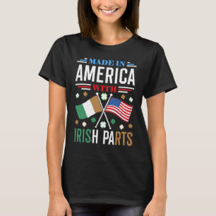 Camiseta Feito na América com Peças Irlandesas Herança Irla