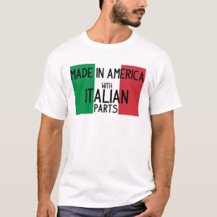 Camiseta Feito na América com peças italianas