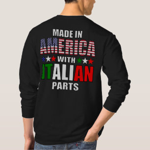 Camiseta Feito na América com peças italianas