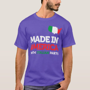 Camiseta Feito na América com Peças Italianas Orgulho da It