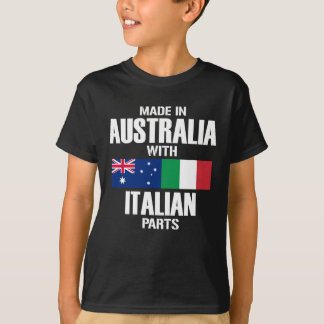 Camiseta Feito na Austrália com peças italianas