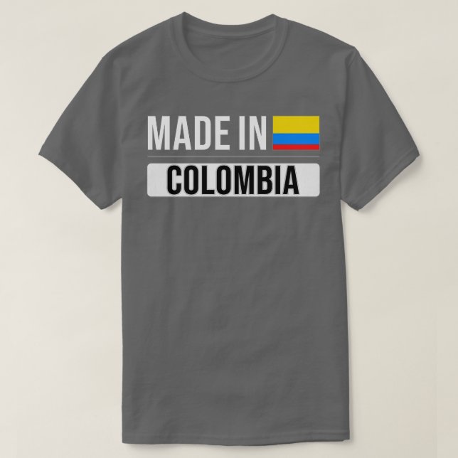 Camiseta Feito na Colômbia Presente para Colombiano com Raí (Frente do Design)