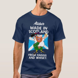 Camiseta Feito na Escócia por Haggis e Whisky