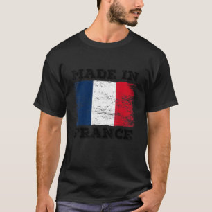 Camiseta Feito Na França Com Bandeira Francesa, Com Desi Le