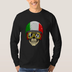Camiseta Feito Na Itália Bandeira Italiana Legal Crânio Ilu