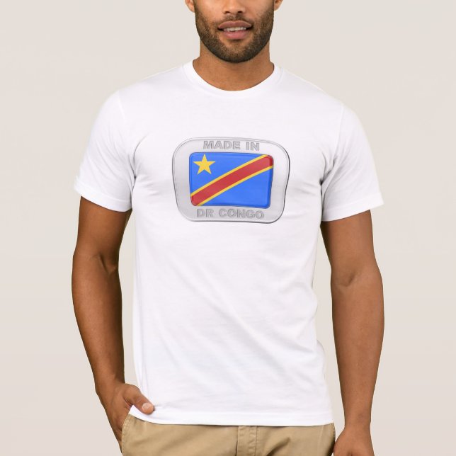 Camiseta Feito na República Democrática do Congo (Frente)