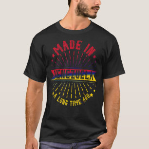 Camiseta Feito Na Venezuela Há Muito Tempo Atrás Da Venezue