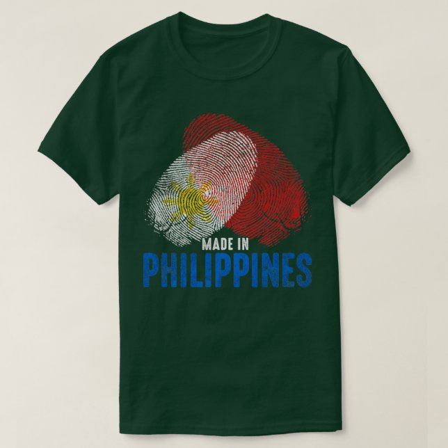 Camiseta Feito nas Filipinas (Frente do Design)