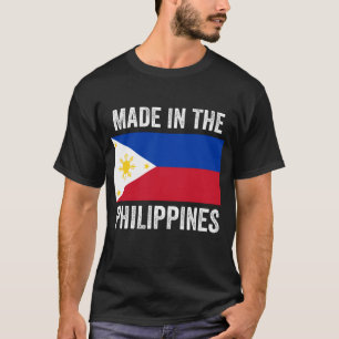 Camiseta Feito nas Filipinas // Bandeira do País Mundial