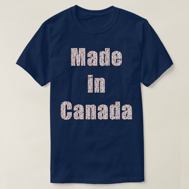 Camiseta Feito no Canadá (Frente do Design)