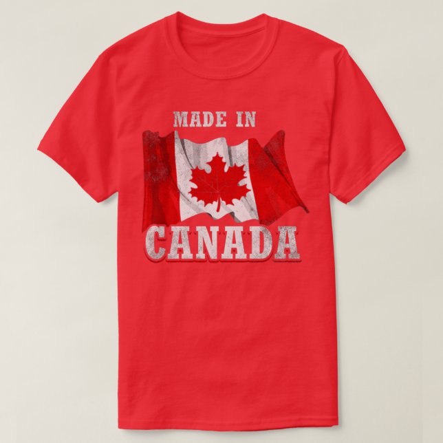 Camiseta Feito no Canadá (Frente do Design)