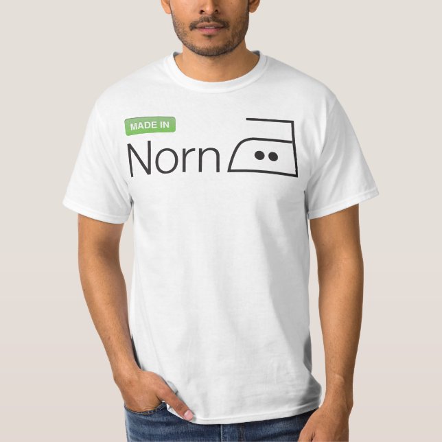 Camiseta Feito no ferro de Norn (Frente)