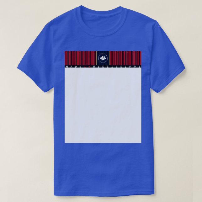 Camiseta Feito no Mississippi 1 (Frente do Design)