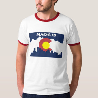 Camiseta Feito no T aumentado nascer do orgulho da bandeira